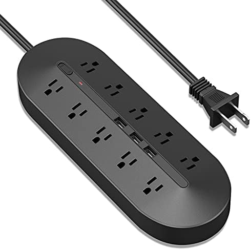 Transform Your Power Experience with the 10 FT Polarized 2 Prong to 3 Prong Outlet Adapter – Featuring 5 V 3.4 A USB Charging, 1700 Joules Surge Protection, and Wall Mountable Design for Non-Grounded Outlets – Perfect for Home and Office Efficiency