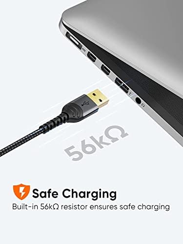 Compact USB C Cable Duo – 0.5 FT Braided Fast Charging Cables for Seamless Data Transfer | 3 A Power & 480 Mbps Speed | Ultimate Compatibility for Mac Book Air, Galaxy S22 Ultra, Stylus Pen, and More | Durable Design | Ideal for On-the-Go Connectivity
