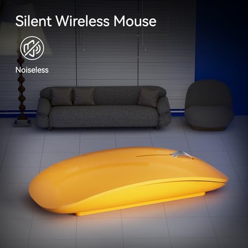 Elevate Your Computing with the Uiosmuph G11 Wireless Mouse – Stylish Purple Slim Design, USB C Rechargeable & Silent Click Technology for Effortless Precision and Comfort on Laptop, Mac, and PC