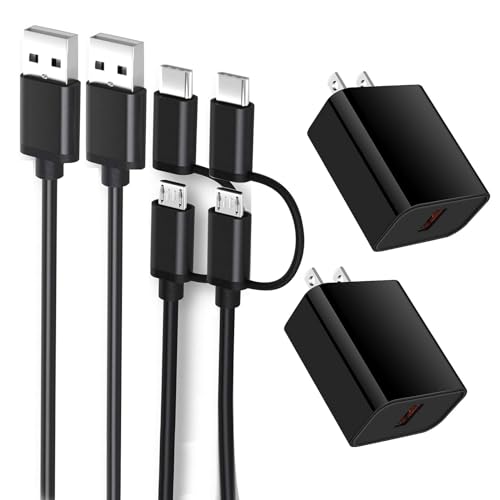 10 FT Ultimate Charger Pack for Kids’ Tablets & Kindle – 3 Durable USB Type C Cables for Fast Power Charging | Compatible with Android Tablets & Kindle Fire (7, 8, 10) | Ideal for Home and Travel Charging Solutions