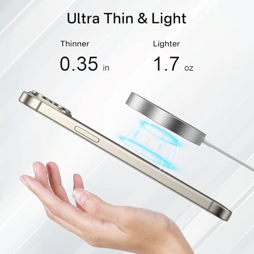 Minthouz Qi2 Magnetic Wireless Charger – 15 W Fast Charging for i Phone 16/15/14/13/12 Series & Air Pods, Sleek Magnetic Charging Pad for Qi-Enabled Devices, Effortless Power Boosts & Streamlined Design, Perfect for Home & Travel, No Adapter Required, Modern Black Finish