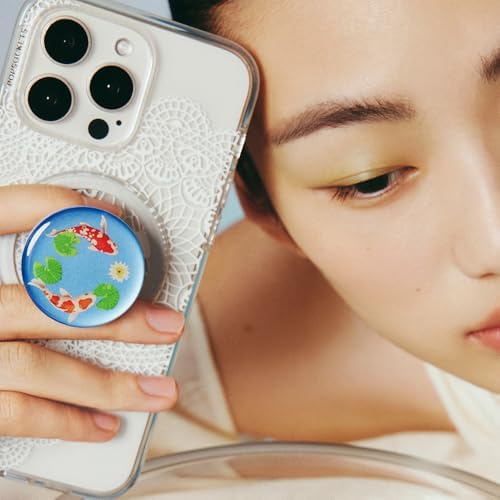 Mag Safe Pop Grip by Pop Sockets – Innovative Magnetic Phone Stand with Customizable Swappable Design for i Phone Cases, Secure Grip for Enhanced Control, Versatile Hands-Free Kickstand for Effortless Viewing, Wireless Charging Compatibility – Scales Theme for Ultimate Personalization and Style