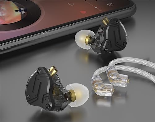KZ ZS10 Pro X Audiophile In-Ear Monitor Headphones – Premium 4 Balanced Armature + 1 Dynamic Driver IEMs with Durable Detachable Silver-Plated Cable for Exceptional Sound Precision – Ideal for Studio Professionals and Mobile Music Lovers – Universal Compatibility with All Audio Devices for Ultimate Flexibility