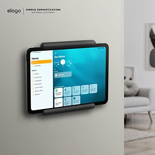 Elevate Your Smart Home with the Elago Wall Mount for i Pads – Stylish and Functional Tablet Stand with Scratch-Free Protection, Effortless Installation, and Integrated Cable Management – Compatible with Mini, Air, and Pro Models for Seamless Home Kit Integration and Enhanced Aesthetics