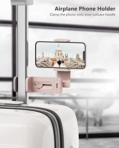 Mii KARE Universal Airplane Phone Holder – Innovative 360-Degree Rotating Smartphone Mount for Ultimate In-Flight Entertainment, Lightweight and Durable Travel Companion for Effortless Viewing on Tray Tables, Perfect for Long Flights and Quick Getaways