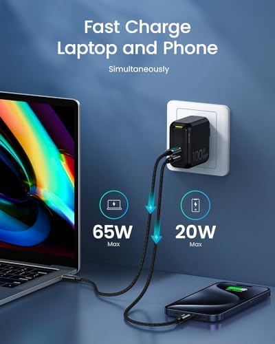 Revolutionary AOHI Magcube 140 W USB-C Charger with PD3.1 Technology – Ultimate 3-Port Ga N+ Fast Charging Adapter for Laptops, Tablets, and Smartphones – Compact Foldable Design for Mac Book Pro, Dell XPS, i Pad Pro, i Phone 15 Pro – Enhanced Safety Features and Smart Charging Indicators – Superior Overheating Protection with AOHICE 3.0 Temperature Control Technology – Perfect for Multi-Device Users Seeking Efficiency and Reliability – Streamline Your Charging Experience with Cutting-Edge Compatibility and Performance