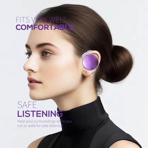 Revolutionary Open-Ear Bluetooth 5.4 Sports Earbuds – 52 Hours of Extended Playtime, Sweatproof Durability, Dual Device Connectivity, and Rapid USB-C Charging for Optimal Athletic Performance – Stay Alert and Energized on Every Run!