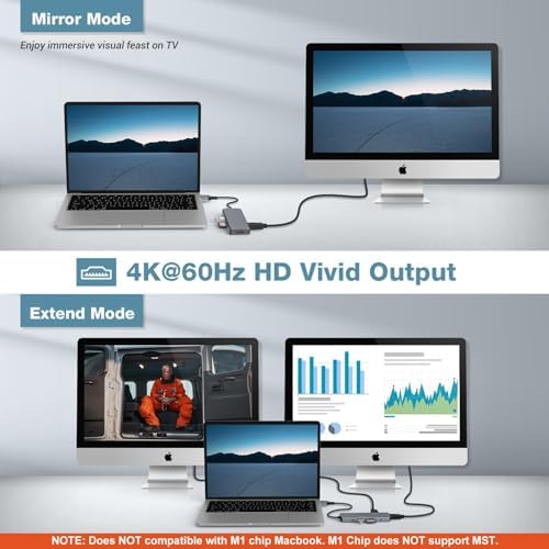 Transform Your Mac Book Experience with the Ultimate 9-in-2 USB-C Hub – Triple Display Docking Station Featuring 4 K HDMI, 100 W Power Delivery, and High-Speed USB 3.0 Ports for Unmatched Productivity and Connectivity – Ideal for Mac Book Pro and Air Enthusiasts