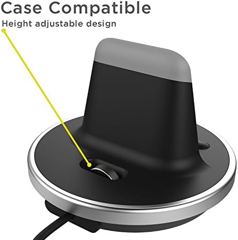 Elevate Your Charging Experience with the ENCASED Adjustable i Phone Lightning Pin Stand – Apple MFi Certified Desktop Dock for SE, 11/12, 13/14 Plus Pro Max – Fast, Case-Compatible Charging Station for Optimal Viewing Angles and Enhanced Productivity