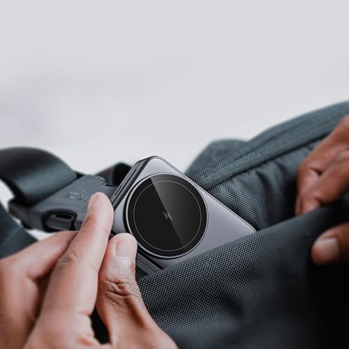 Compact 3-in-1 Foldable Wireless Charger for i Phone, Apple Watch & Air Pods Pro – 15 W Mag Safe Travel Charging Station in Sleek Black – Ultimate Portability & Intelligent Device Protection for i Phone 16-12 Compatibility