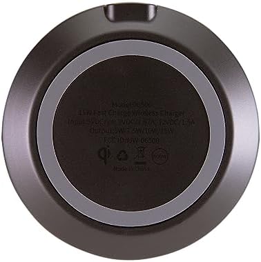 AT&T 15 W Qi-Certified Wireless Charging Pad – Rapid Power Solution for All Qi-Enabled Devices, Sleek White Aesthetic with Premium USB-C Input, Ideal for Seamless Home & Office Charging Experience