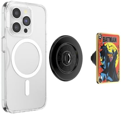 Batman Mag Safe Phone Grip – Stylish Magnetic Holder & Kickstand for Ultimate Hands-Free Experience, Wireless Charging Ready, Eye-Catching “I Am Batman” Enamel Design, Ideal for Daily Use and Enhanced Device Functionality