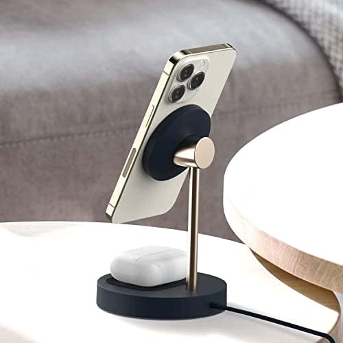 Upgrade Your Charging Game with the i Ottie i ON Wireless Duo Charger – Google-Certified Dual Power Hub Featuring 10 W Smartphone Stand & 5 W Accessory Pad for Effortless Qi Charging of Pixel Devices, Stylish Dark Grey Finish Enhances Any Space – Complete with Power Cable & Adapter for Instant Setup and Optimal Performance