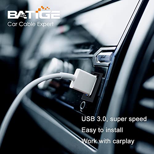 Elevate Your Dashboard Connectivity: BATIGE 5 Pack USB 3.0 Flush Mount Extension Cable – Waterproof, High-Speed, 3 ft USB Car Mount for Vehicles, Boats, and Motorcycles – Ideal for Effortless Device Charging and Data Transfer