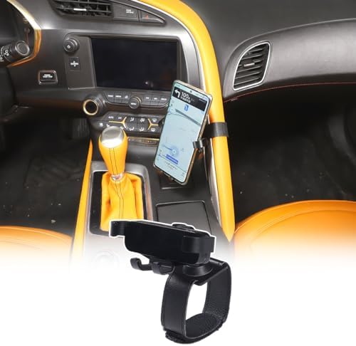 Chevrolet Corvette C7 2014-2019 Custom Armrest Mobile Phone Holder – Premium ABS Plastic Car Phone Mount for Enhanced Driving Convenience and Safety