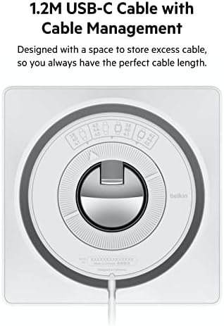 Belkin Fast Wireless Charging Pad for Apple Watch – Sleek Travel Charger with Nightstand Mode – Mag Safe Compatible Charging Station with USB-C Cable – Efficient Power Solution for All Apple Watch Models – Ideal for Home and Office Use – Compact Design for On-the-Go Charging