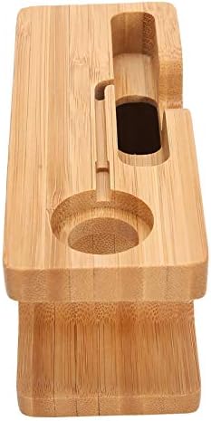 Eco-Friendly Bamboo Multi-Device Charging Station – Elegant Docking Organizer with Advanced Cable Management for Smartphones, Tablets, and Wearables – Optimize Charging Efficiency and Declutter Your Workspace with Style