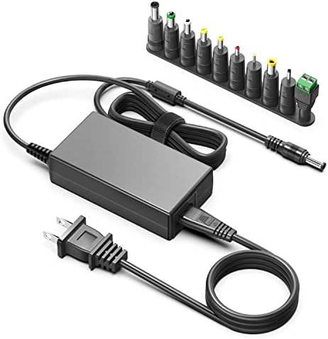 Universal 15 V 60 W AC/DC Adapter with 10 Interchangeable Tips – Versatile High-Compatibility Power Supply for 15 V Devices, Ideal for Efficient Charging, 4 A Output, Compact Design for Home, Office, and Travel Use