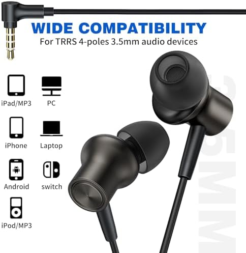 Discover Ultimate Audio Precision with ASKUBSKU Noise-Isolating Wired Earbuds – The Essential Hi-Fi Companion for Chromebook and Laptop Users. Tailored for both audiophiles and everyday listeners, these ultra-lightweight earbuds boast a universal 3.5 mm audio jack, ensuring flawless connectivity across all your devices. Experience an unparalleled auditory journey with cutting-edge noise isolation technology, making them the perfect choice for focused study sessions, professional calls, or exhilarating gaming marathons. Featuring an integrated microphone and convenient mute function, crystal-clear communication is guaranteed for students and remote workers alike. Designed with an ergonomic shape, these earbuds provide all-day comfort, preventing weariness during extended listening periods. The sleek grey finish not only enhances durability but also adds a modern flair to your tech ensemble. Elevate your sound experience with ASKUBSKU – your trusted partner for premium audio performance wherever you go.