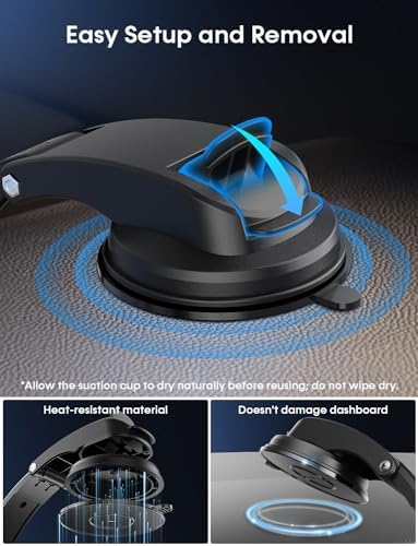 Mag Safe Dual-Function Car Charger & Mount – 18 W Aluminum Alloy Wireless Charging Station with 42.5 W Power Adapter for i Phone 15/14/13/12 & Apple Watch – Effortless Magnetic Hold for Enhanced Road Safety and Convenience