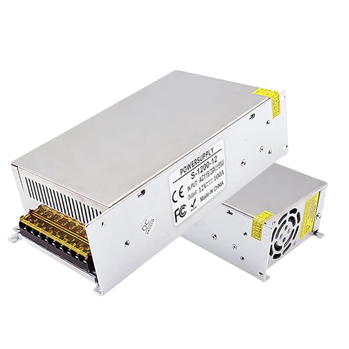 High-Performance 600 W AC to DC Power Adapter – Universal 110 V/220 V Input to Stable 12 V Output – Perfect for LED Lighting, CCTV Surveillance, and RV Power Solutions – Robust 50 A Switching Regulator for Dependable Energy Delivery and Enhanced Device Compatibility