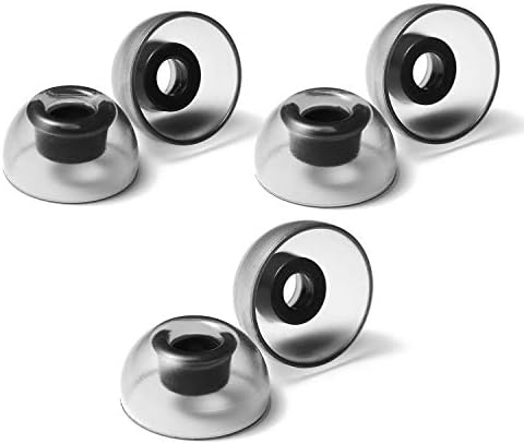 AZLA Sedna Earfit Crystal Replacement Earbud Tips – Premium Silicone Eartips for Noise Cancelling Headphones – Ideal for Galaxy Buds 2, Air Pods Pro, Beats Power Beats, and Skullcandy – Sizes S/MS/M for Enhanced Comfort and Sound Isolation