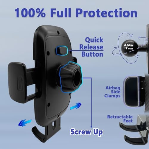 COMETURE Honda CR-V Phone Holder Mount (2017-2022) – Ultimate 360-Degree Adjustable Smartphone Cradle for Seamless Navigation and Enhanced Safety – Compatible with i Phone & Android – Stylish Auto Accessory for Secure Driving Experience