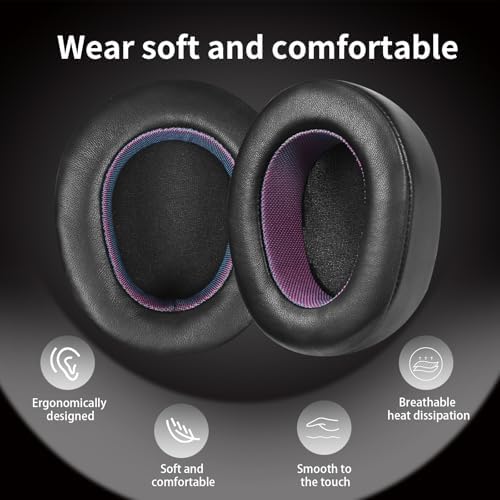 Upgrade Your Audio Experience with Premium Sheepskin Replacement Earpads for Steel Series Arctis Nova Pro (Wired) – Unmatched Comfort and Superior Sound Isolation for Gamers and Audiophiles – Effortless Installation with Enhanced Longevity