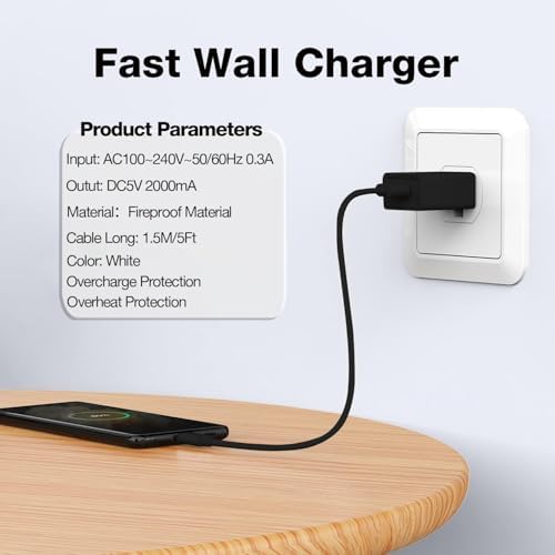 Rapid Charge USB C Cable for TCL Phones – Ultimate Fast Charging & Data Transfer for Models 30 SE, 40 X 5 G, 20 Pro & More – Durable Type C Power Adapter for Enhanced Compatibility & Performance – Sleek Design for On-the-Go Charging