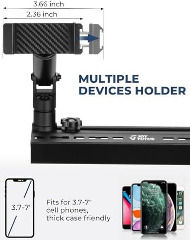 Elevate Your Ford F150 Driving Experience with JOYTUTUS Premium Aluminum Phone Holder Dash Mount (2021-2024) – Secure Vibration-Resistant Design for Enhanced Safety and Convenience – Effortless Tool-Free Installation and Sleek Aesthetic Integration