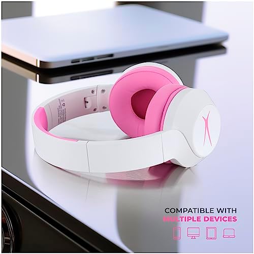 Altec Lansing Kid-Safe Wireless Headphones – Active Noise Cancellation for Children Aged 7+, 85 d B Volume Limiting, 15-Hour Battery Life, Ergonomic Foldable Design for Ultimate Comfort and Safety in Music, Movies, and Gaming