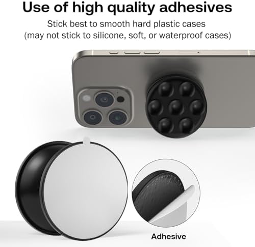 AUROX Chic Pink Magnetic Phone Grip – Premium Silicone Mag Safe Holder for i Phone 12-16 Series, Collapsible Design for Effortless Selfies & Videos, Enhanced Portability & Stability for Everyday Use, Ideal for Hands-Free Photography