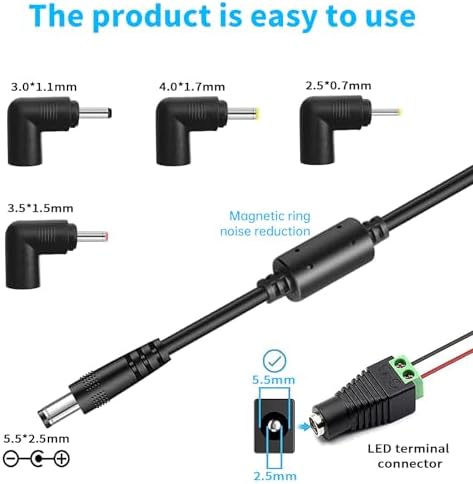 Versatile 6 V 1 A AC-DC Power Adapter with 5 Multi-DC Connectors – Perfectly Compatible with Breg Polar Care Cube & HON-Kwang HK Series – Global Input Voltage Range of 100 V to 240 V – Lightweight, Robust Design for Reliable Daily Performance and Adaptability