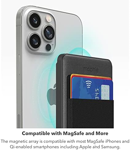 Mophie Snap+ Juice Pack Mini – Portable Magnetic Wireless Charger with 5000 m Ah Battery for Rapid Charging – Perfect for Mag Safe & Qi Smartphones – Sleek Black Power Bank for Apple, Samsung, and Google Devices – Essential On-the-Go Charging Solution