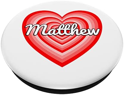 I Love Matthew Heart Matthew Name PopSockets Swappable PopGrip – Enhanced Compatibility and Speed