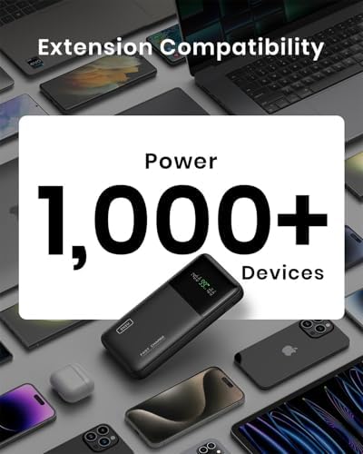 Experience Uninterrupted Power with INIU 140 W High-Capacity 27000 m Ah Portable Charger – Fast Charging USB-C Power Bank for Laptops, Tablets, and Phones with Digital Display – Perfect Travel Companion for i Phone 16, i Pad, Mac Book, and More