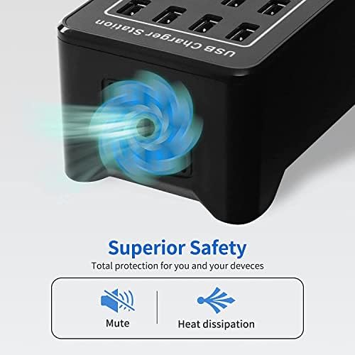 Ultimate 24-Port USB Charging Station Block: 100 W Smart Fast Charger for Multi-Device Powering – Versatile USB A & C Compatibility for i Phone, i Pad, Samsung, and Laptops – Efficient Desktop Solution for Shared Spaces and Home Use