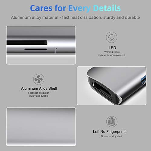 Transform Your Connectivity with the WALNEW 7-in-1 USB C Hub – 4 K HDMI Adapter, 100 W Power Delivery, and High-Speed Data Ports for Mac Book Pro, i Pad 10, Dell XPS & More – Ultimate Multiport Solution for Professionals and Creatives!