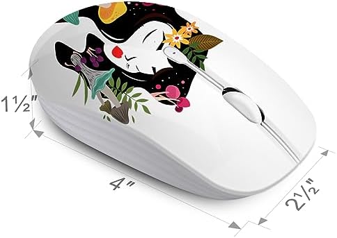 Ultra-Quiet Wireless Mouse with Nano Receiver – Perfect for PC, Laptop & Mac Book | Portable Optical Mice for Effortless Navigation | Ergonomic Design for Comfort & Productivity | Ideal for Mobile Professionals & Students