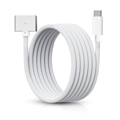 140W USB-C to Magnetic 3 Cable, 2M/6.6ft Compatible with MacBook Air Charger Magnetic, USB-C to Magsafe 3 Cable Fit for MacBook Air 15 Inch, 13 Inch M3 2023, for Mac Book Pro 14” 16″ M4 2024 – Enhanced Compatibility and Speed