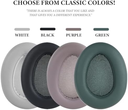 Enhance Your Audio Experience with Aiivioll JBuds Lux ANC Replacement Ear Pads – Premium Protein Leather & Noise Isolation Foam for JLAB Wireless Headphones in Elegant White – Effortless Installation for Ultimate Comfort and Superior Sound Quality