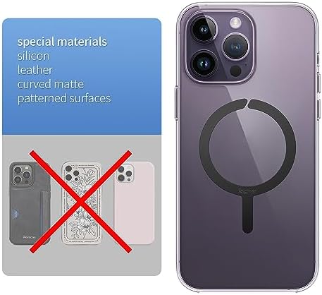 Mag Safe Sticker 2 Pack – Universal Magnetic Charging Ring for i Phone & Galaxy Devices – Elegant Mirror Blue Design for Enhanced Fast Charging – Effortless Wireless Compatibility for Busy Lifestyles – Durable, Lightweight, Residue-Free Application