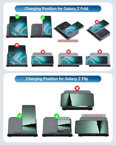 Fast Foldable Wireless Charger for Samsung Galaxy Z Fold 7 & Google Pixel 9 Pro – High-Speed Charging Station Stand for Z Fold Series 3-7 & Pixel Fold – Portable, Sleek Design with Non-Slip Surface for Ultimate Device Security and Convenience – Ideal for Home & Office Use