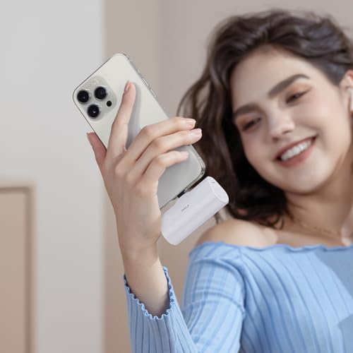 Ultra-Compact i WALK 4,500 m Ah Portable Charger for i Phone 16/15 & Samsung Galaxy S25/S24/S23 – Fast 20 W Power Bank with USB-C Connectivity for Seamless On-the-Go Charging – Lightweight Travel Essential for All Smartphones