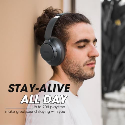 Unleash Your Audio Potential with BERIBES Premium Hybrid Active Noise Cancelling Headphones – Wireless Freedom, 70-Hour Playtime, Deep Bass Enrichment, Ergonomic Comfort, Fast Charging, and Versatile 3.5 mm Cable in Vibrant Blue for All-Day Enjoyment