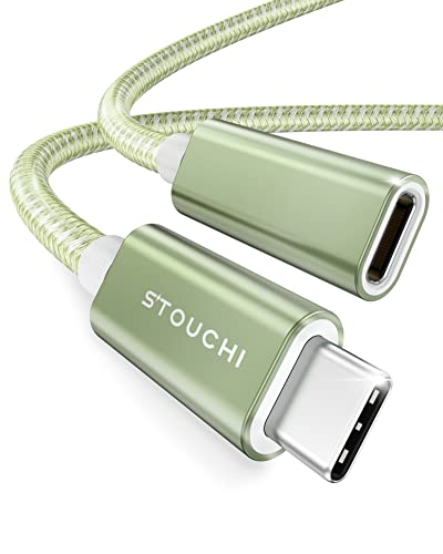Stouchi 6.6 FT USB-C Extension Cable – Type C 3.1 Male to Female, Ultra-Fast Charging & Data Transfer for PSVR2, Galaxy S23, i Pad Mini/Pro, Mac Book Air M1/M2, and Mag Safe – Enhanced Connectivity & Durability for Gaming and Streaming