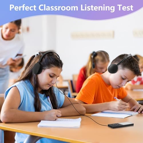 Vibrant 12-Pack Kids Classroom Headphones – Durable Multi-Color Wired Design with Adjustable Headband and 3.5 mm Jack for Optimal Comfort and Versatility – Perfect for Schools, Libraries, and Educational Settings – Lightweight and Resilient for Extended Use by Children and Teens
