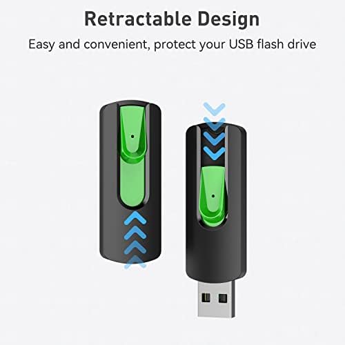Vibrant 5-Pack Aiibe 128 GB USB Flash Drives – Colorful Memory Sticks for Effortless Data Storage and Transfer | Reliable USB 2.0 Compatibility for Students and Professionals | Perfect Portable Solution for Secure File Management