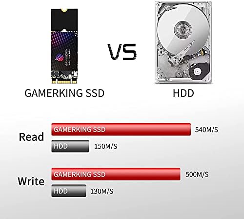 Transform Your Computing with GAMERKING 120 GB m SATA SSD – Lightning-Fast Internal Solid State Drive for Desktops and Laptops, SATA III 6 Gb/s for Superior Speed and Reliability