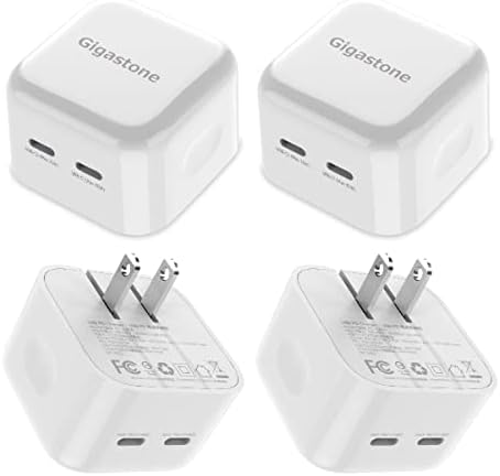 Gigastone 35 W Dual Port USB C Ga N Fast Charger – Compact Foldable Travel Adapter for i Pad, i Phone 16 Pro Max, Samsung Galaxy S24, Nintendo Switch, Apple Watch & More – Advanced PD3.0 Compatibility & Rapid Charging Efficiency
